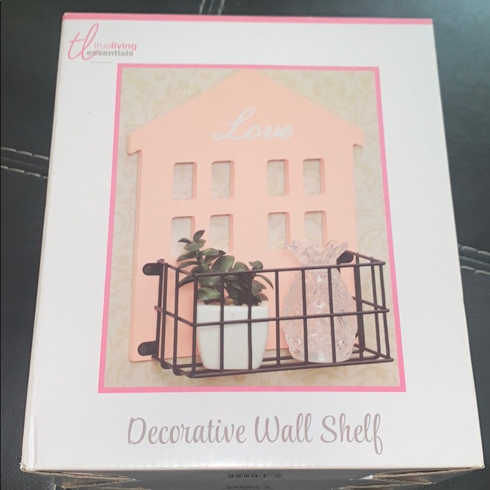 True living essentials decorative wall shelf